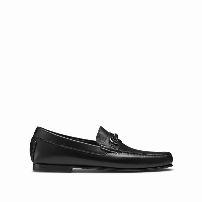 Russell & Bromley Jet Set Slip-On Loafers Mens Black [JTD2449DL]